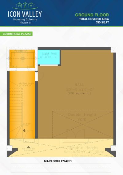 Floor plan – Commercial Plazas - Ground Floor