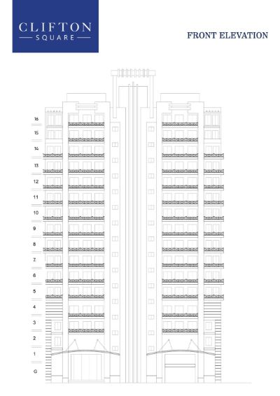 Floor plan – Front Elevation