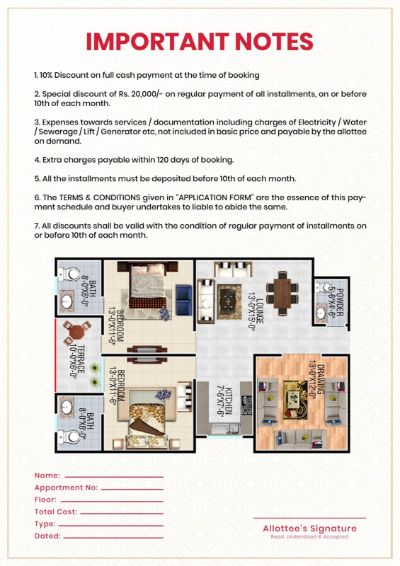 Floor plan – LAKHANI PARK VISTA