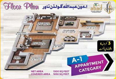 Floor plan – Apartment Category-A1