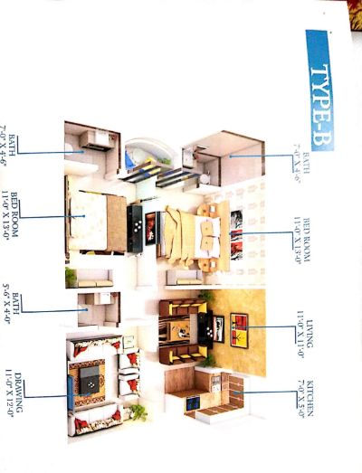 Floor plan – Type B