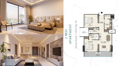 Floor plan – 2 bed Apartment