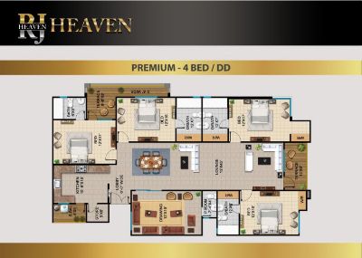 Floor plan – Premium 4 Bedroom