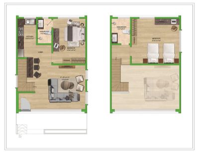 Floor plan – Snow Pines Muree - Designer Cottage