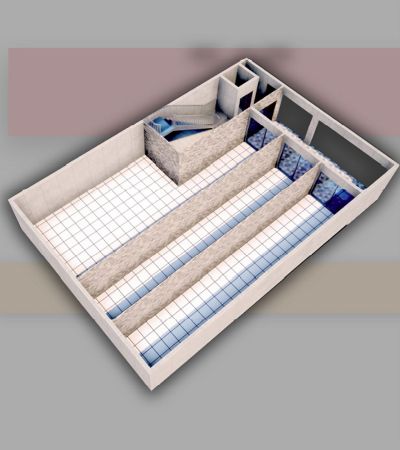 Floor plan – Basement Floor plan 3D