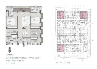 Floor plan – Ground Floor Type A1