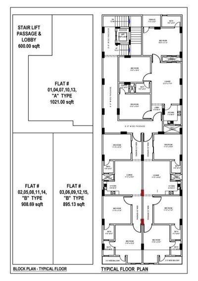 Floor plan – Typical Floor