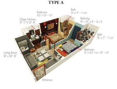 Floor plan – Type A