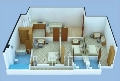 Floor plan – 3 Bedrooms Apartment - Floor Plan