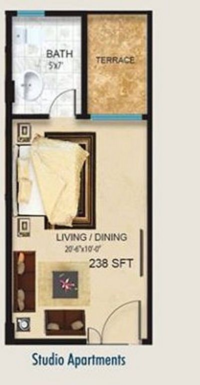 Floor plan – Studio Apartment - Floor Plan