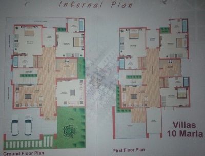 Floor plan – 5 Bedrooms 10 Marla Villa - Floor Plan
