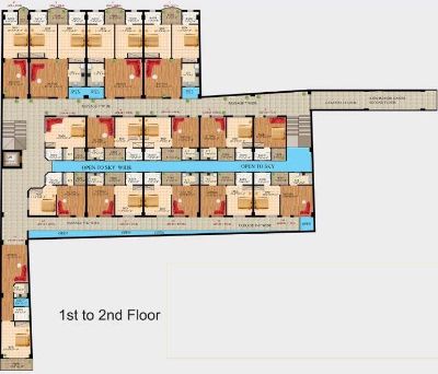 Floor plan – First to Second Floor