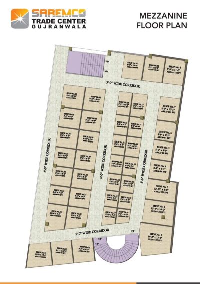 Floor plan – Mezzanine Floor Plan