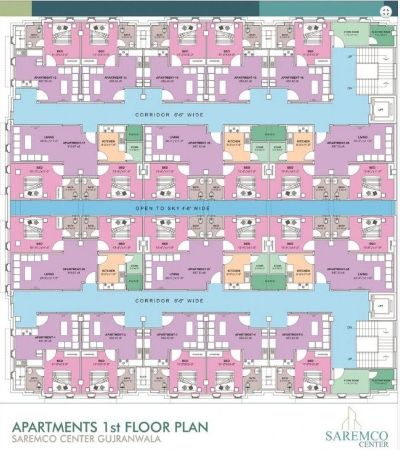 Floor plan – 1st Floor Plan - Apartemnts